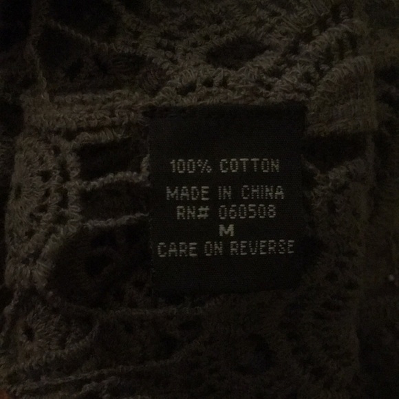 Angie eyelet lace Ombré pink gray top coverup size M - Picture 12 of 12